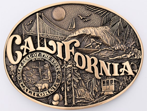 California State Seal Solid Brass Award Design Fi… - image 1