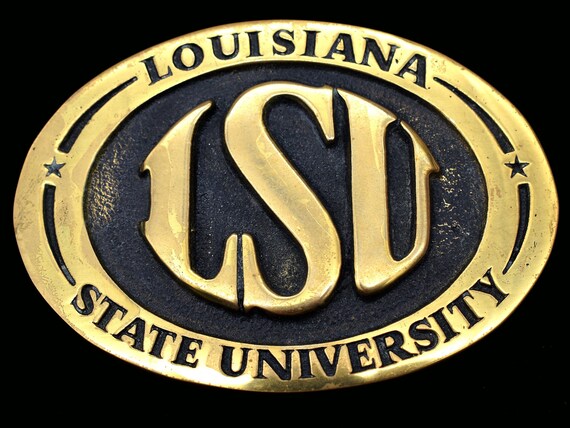 lsu belt buckle