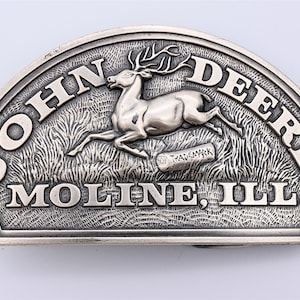 John Deere Moline Illinois Vintage Belt Buckle