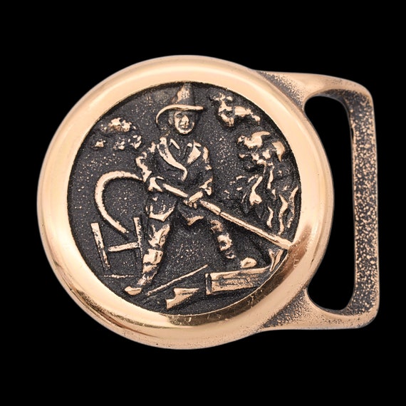 Tech Ether Guild Firefighter Solid Brass Vintage … - image 1