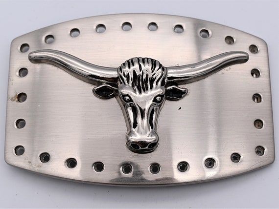 New bull belt longhorn steer belt buckle s-l400.jpg main image 3