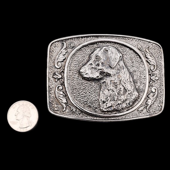 Labrador Retriever Dog 1970s Vintage Belt Buckle - image 3