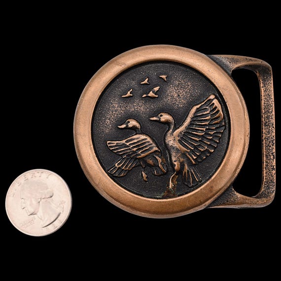 Tech Ether Guild "Flight" Ducks Solid Brass 1970s… - image 3