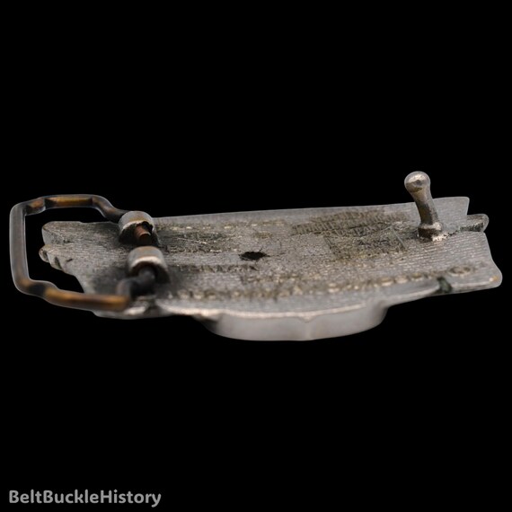 Distressed Solid Brass Harley Davidson Motorcycles USA Eagle Vintage Belt Buckle | Made Under Official Licensing Agreement by Baron [1983] View 6