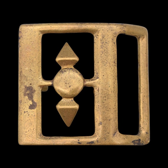 Solid Brass Abstract Art Minimalistic 1970s Vinta… - image 1