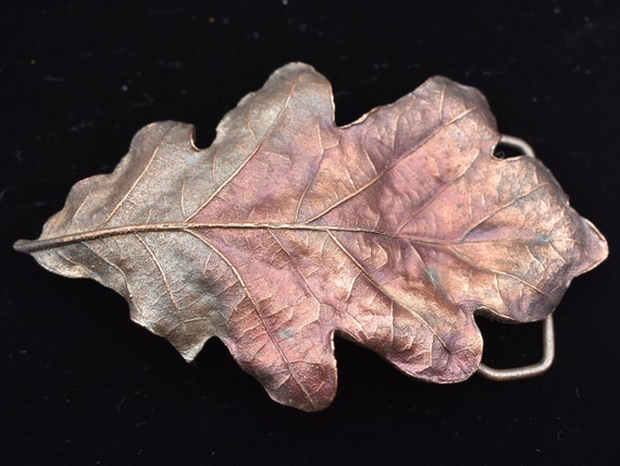 Oak Leaf 1970s Vintage Belt Buckle