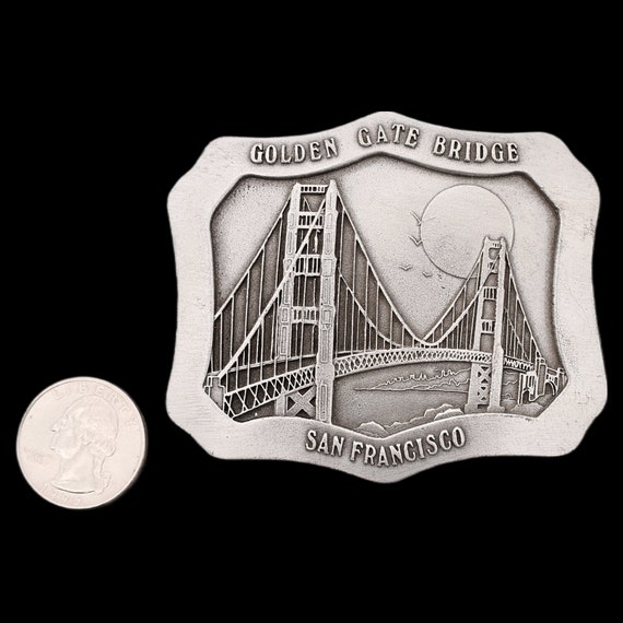 Golden Gate Bridge San Francisco Vintage Belt Buc… - image 3