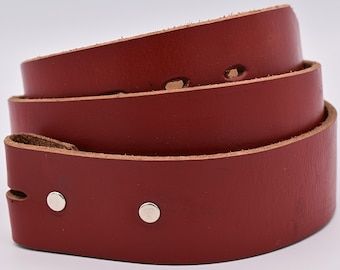 Genuine Leather Belt Size 34 ~ Red Western Boho by Joed Urbina