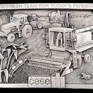 Case IH International Harvester Combine Tractors Fresh Team Vintage Belt Buckle