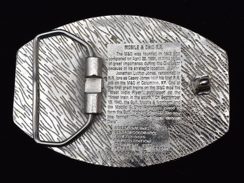 Mobile and Ohio Railroad Switch Key 1970s Vintage Belt Buckle