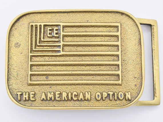 Lee Foundry Products Metal Worker Company Vintage Belt Buckle