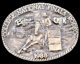 1980 Hesston NFR National Finals Rodeo Vintage Belt Buckle - Etsy
