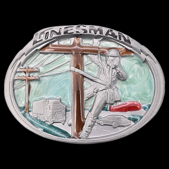 Linesman Worker Telephone Telecom. Tech Electrici… - image 1