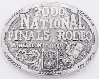 2000 Hesston NFR National Finals Rodeo Vintage Belt Buckle ~SEALED NOS~