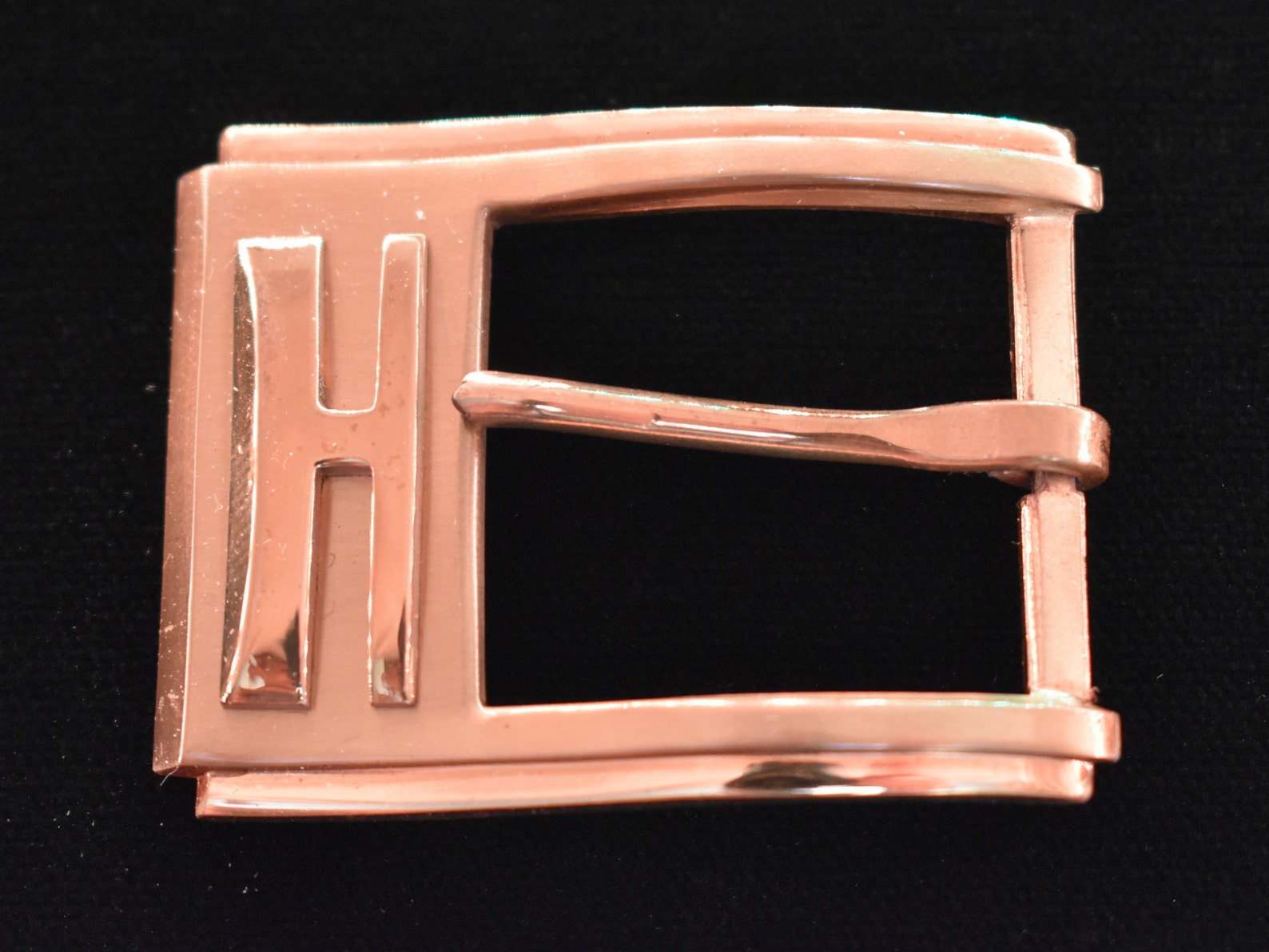 Letter H Belt Buckle Pioneer Tongue Style Traditional Etsy