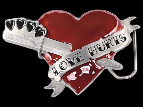 Love Hurts Sailor Jerry Dagger Heart Tattoo Belt Buckle - Etsy Australia Love Hurts Sailor Jerry Dagger Heart Tattoo Belt Buckle - Etsy Australia