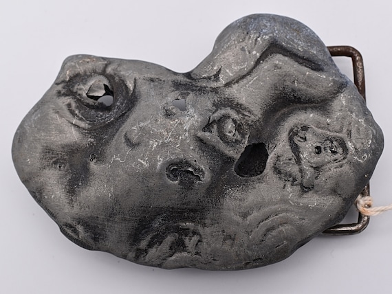 Abstract 1970s Handmade Vintage Belt Buckle - image 1