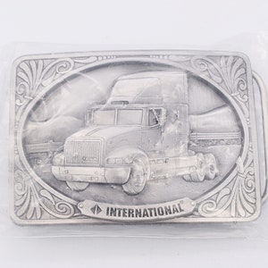 International 9000 Truck Driver Long-haul Semi Cabover Trucker Belt Buckle