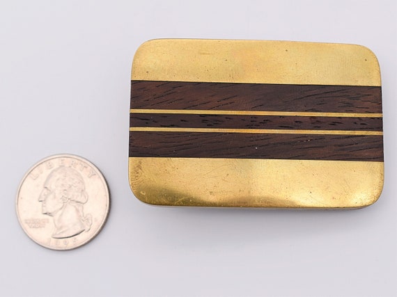 1" Exotic Wood & Brass Stripes Trinity Buckle Co.… - image 4