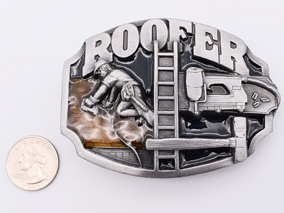 Roofer Construction Worker Home Builder Vintage B… - image 3