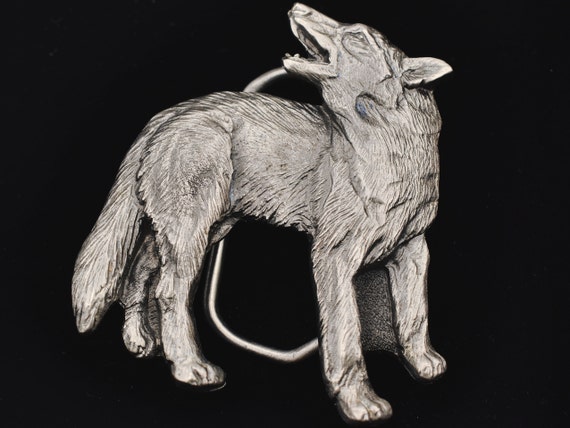 Howling Wolf 1980s Vintage Belt Buckle