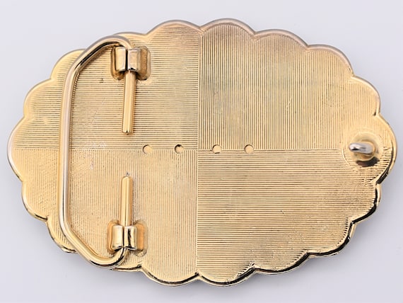 Abalone Shell Resin Centerpiece Vintage Belt Buck… - image 2