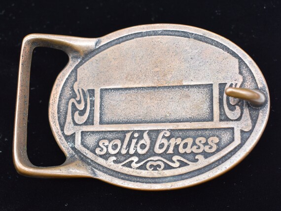 Tech Ether Guild Solid Brass Leather Faux Indian … - image 2