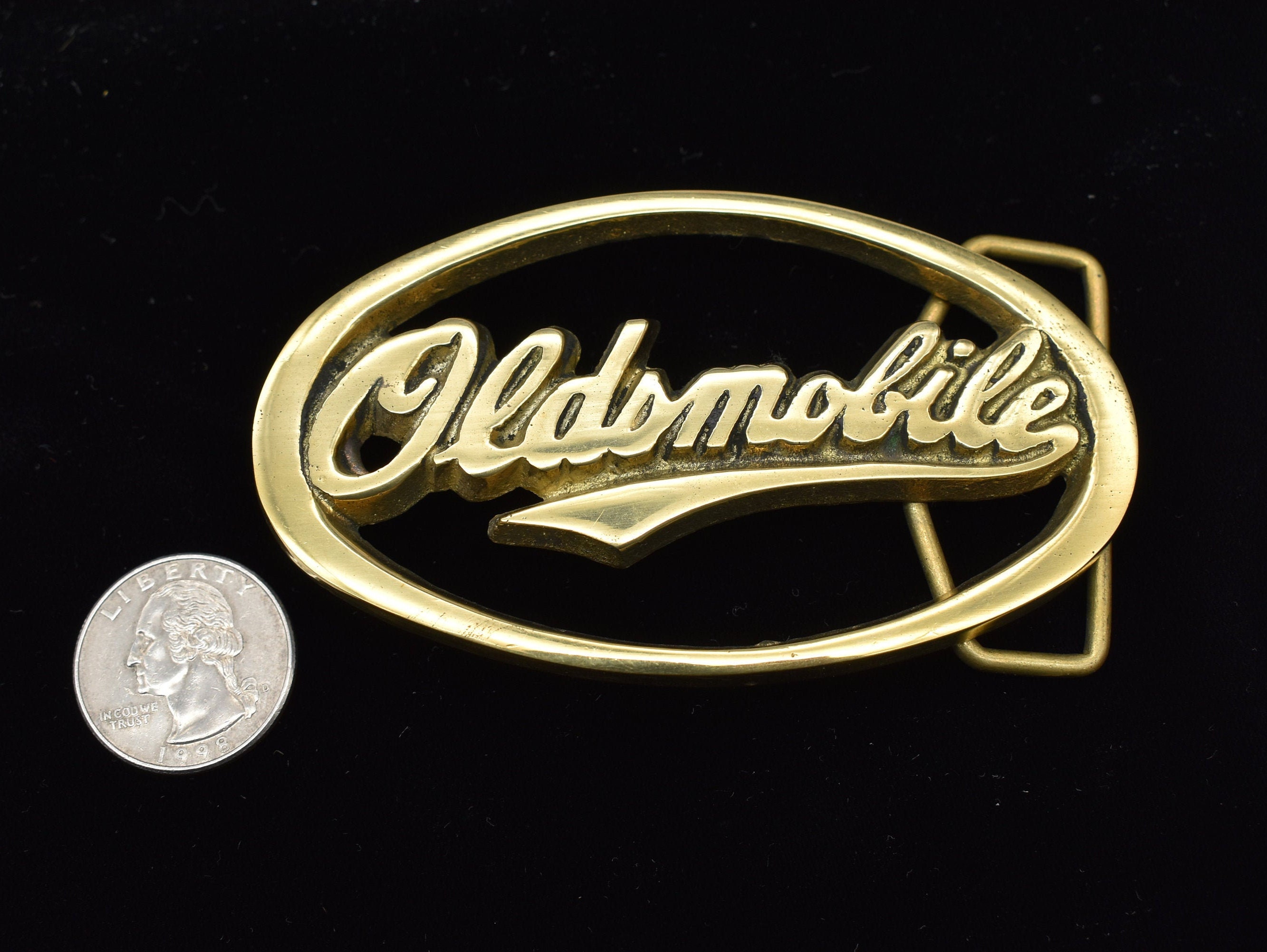 MKO I-80 Vintage Auburn, Ca Brass Buckle Coral Belt Buckle in Brass | Shop Mashburn main image 3