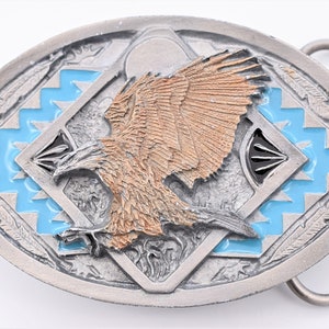 Southwestern Geometric Diamond Eagle Belt Buckle