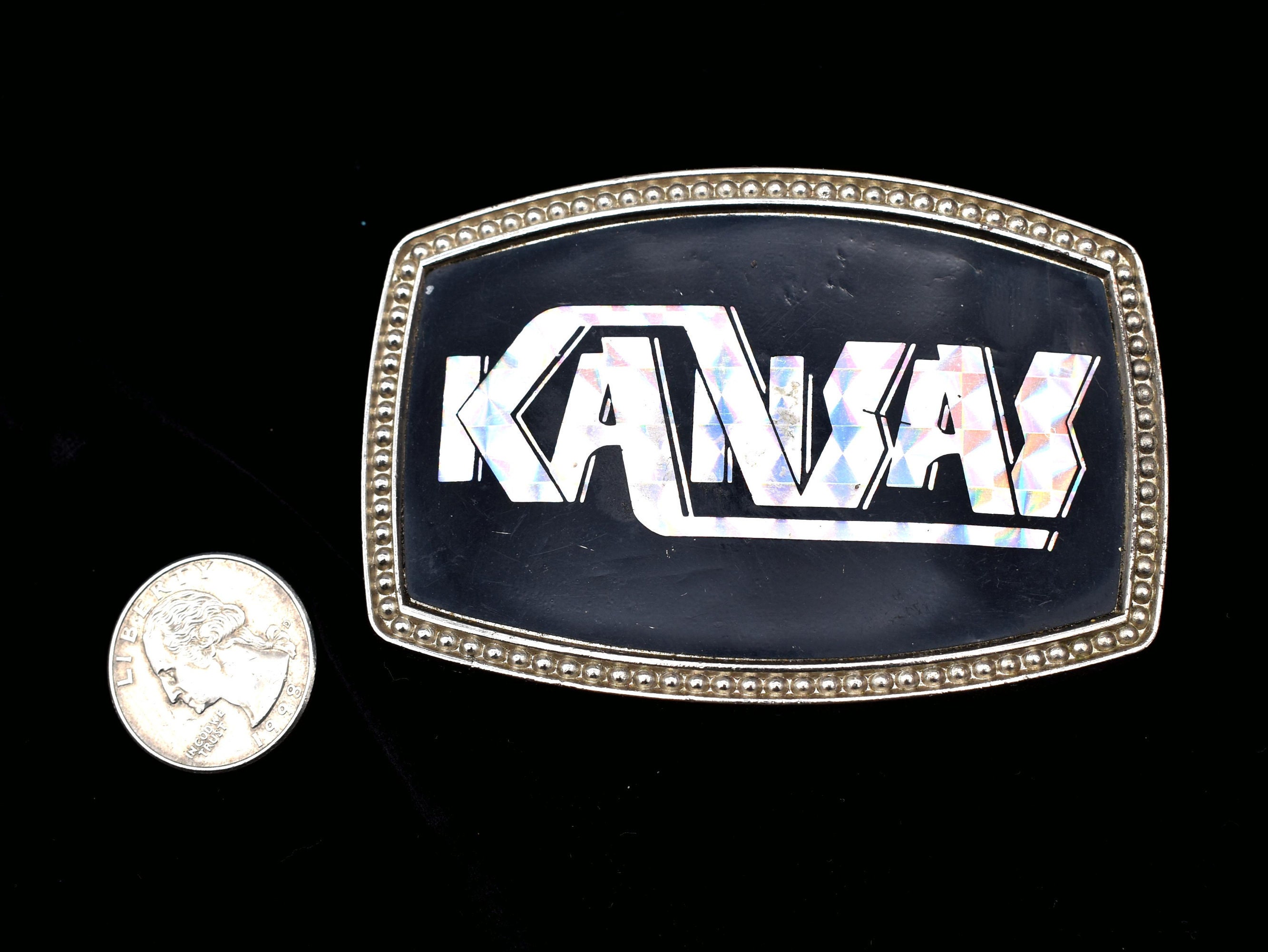 CPI Kansas Prism Hologram Vintage Belt Buckle - Etsy display picture 1