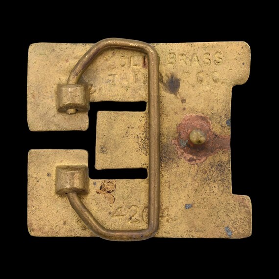 Letter E Name Initial Solid Brass 1970s Vintage B… - image 2