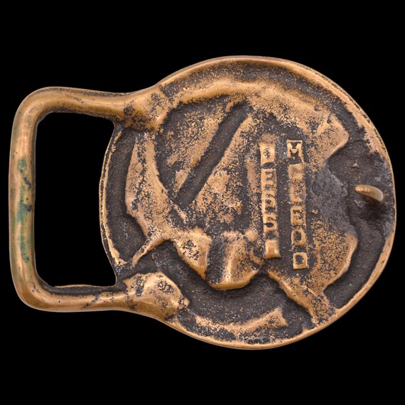 Jesse Mcleod SIGNED Pharaoh Solid Brass 1970s Vin… - image 2