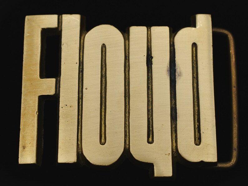 Floyd Name Solid Brass Vintage Belt Buckle