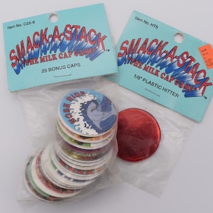 Vintage Milk Caps &quot;Smack-A-Stack&quot; POG Game Factory Sealed Packs