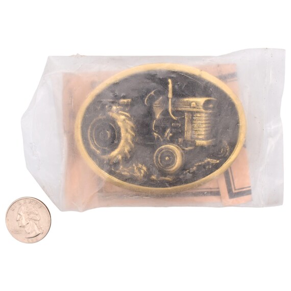 Solid Brass Tractor Farming Farmer Agriculture Ga… - image 3