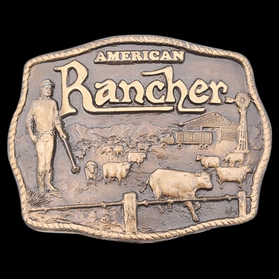 Solid Bronze American Cattle Rancher Vintage Belt 