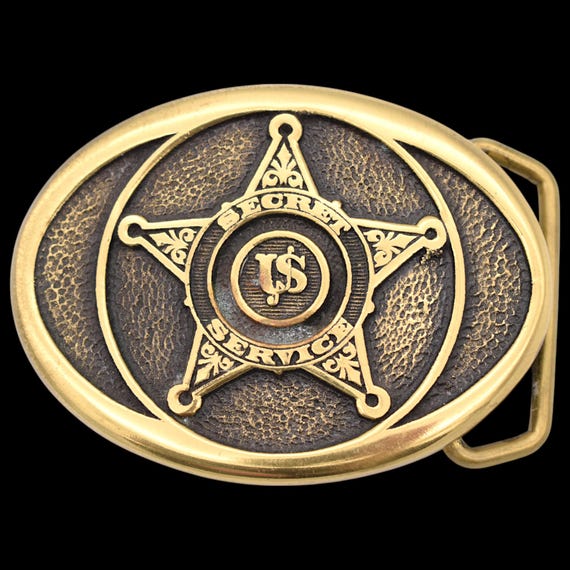 US Secret Service Badge Presidential Guard Solid Bras… - Gem