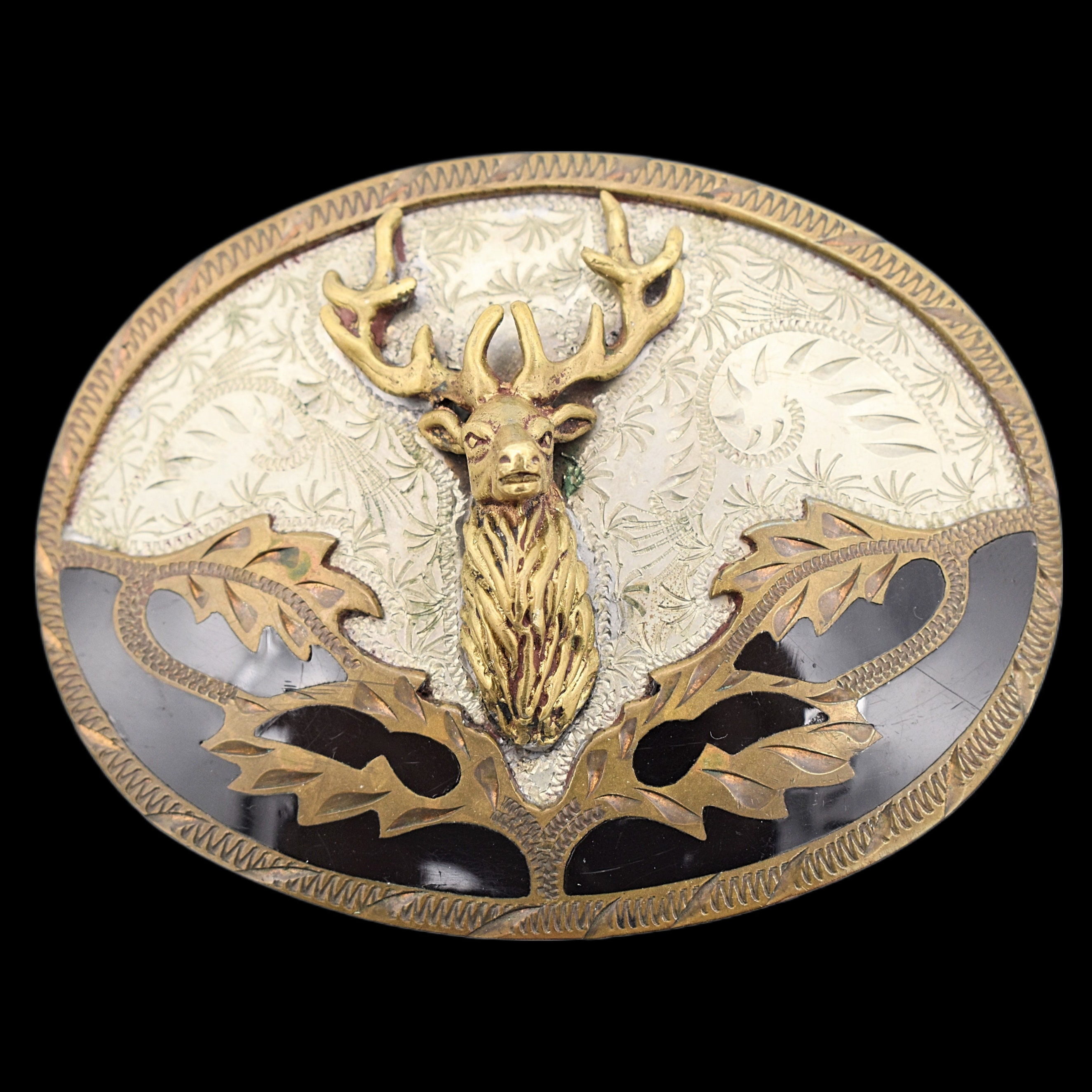 Deer top belt buckles