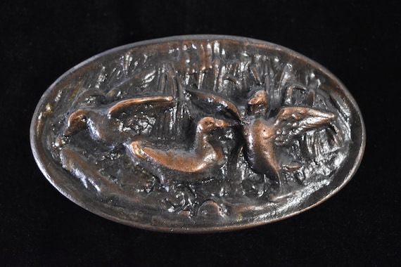 Mallard Ducks Vintage Belt Buckle