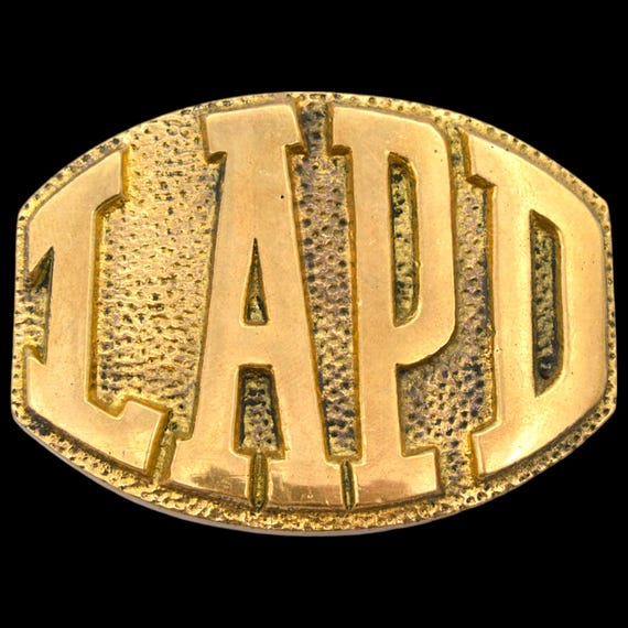 LAPD Los Angeles Police Department CA Vintage Belt Bu… - Gem