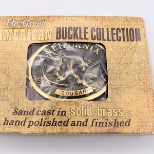Cougar Belt Buckle - Etsy display picture 1