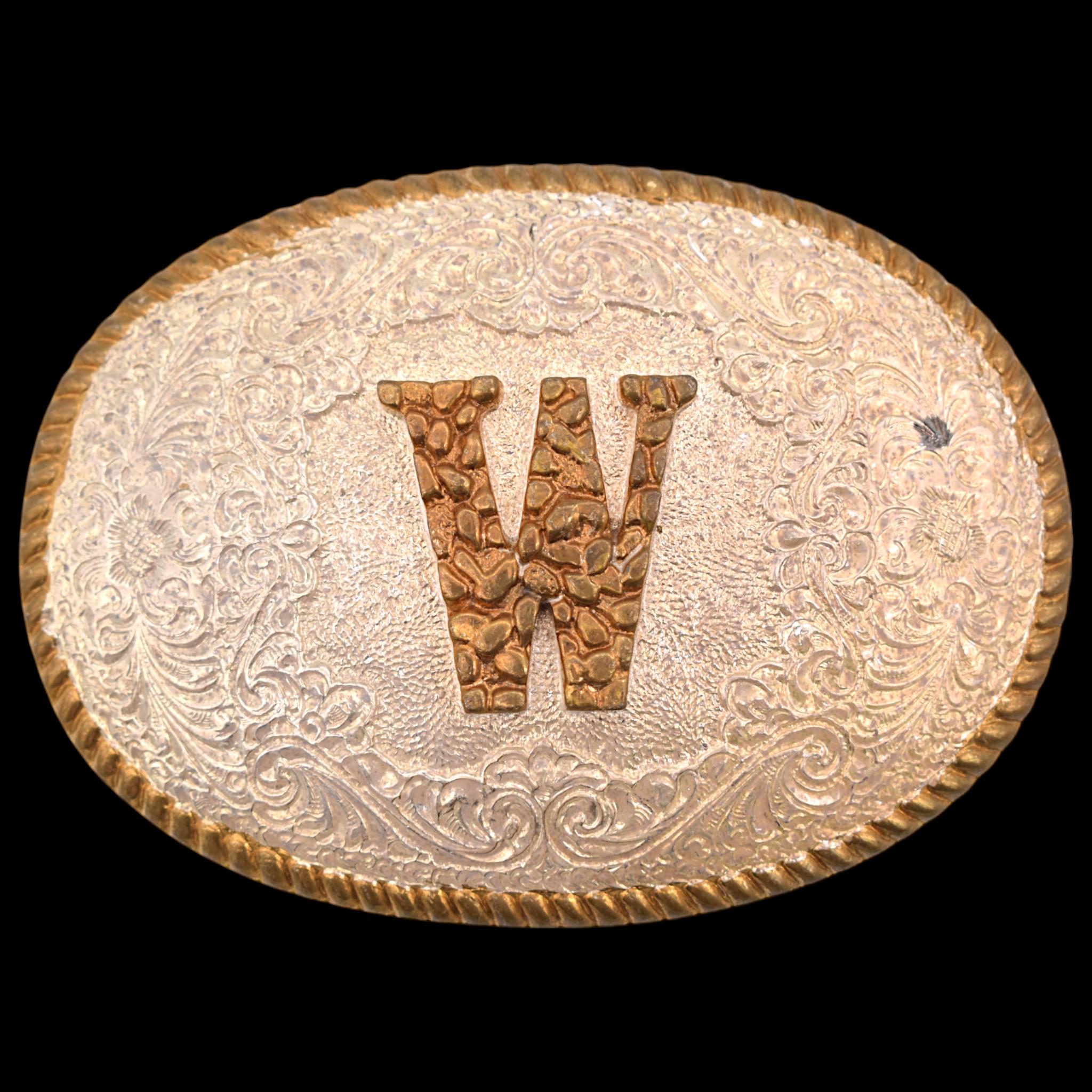Belt Buckle With Letter W - Etsy