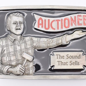 Auctioneer Vintage Belt Buckle