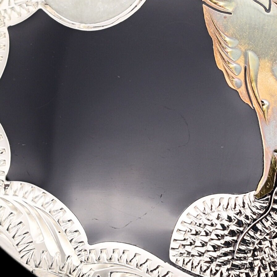Lone Wolf Moon Night Sky 1980s Vintage Belt Buckle - Etsy display picture 1