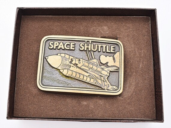 Solid Brass Space Shuttle Rocket NASA Vintage Bel… - image 3