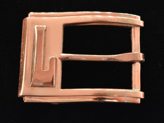 Letter L Belt Buckle Pioneer Tongue Style Traditi… - image 1