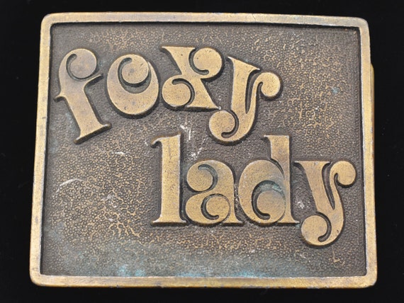 Foxy Lady Vintage Belt Buckle
