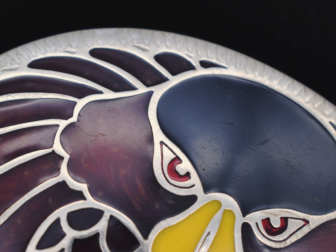 Johnson and Held Vintage Handcrafted Southwestern Eagle Hawk Face Beak ...