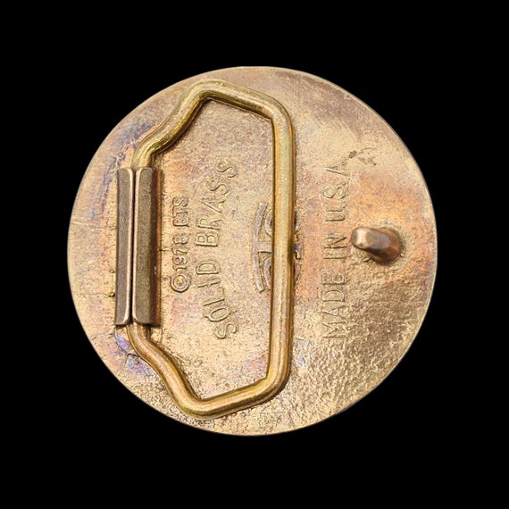 American Bison Buffalo Solid Brass 1980s Vintage … - image 2