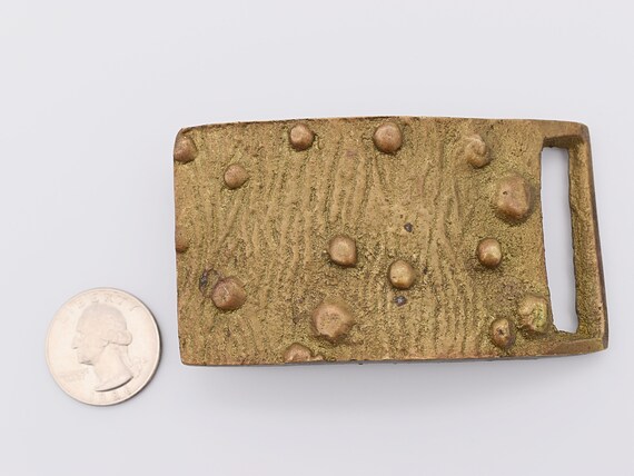 Abstract Lumpy Hippie Art Warts Solid Brass Vinta… - image 3